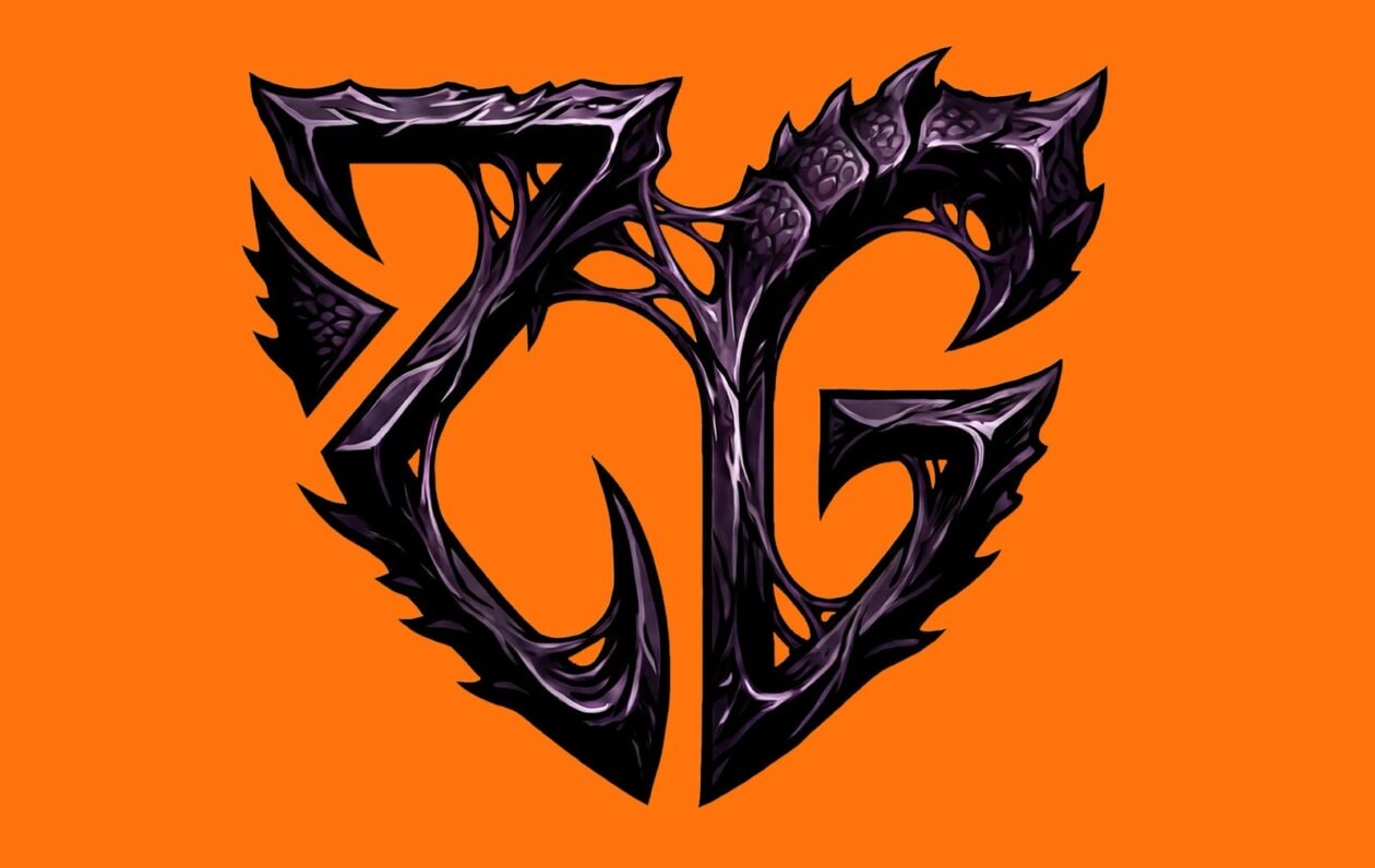 Упрощённый лого ZERG__gaming две буквы ZG на оранжевом фоне
