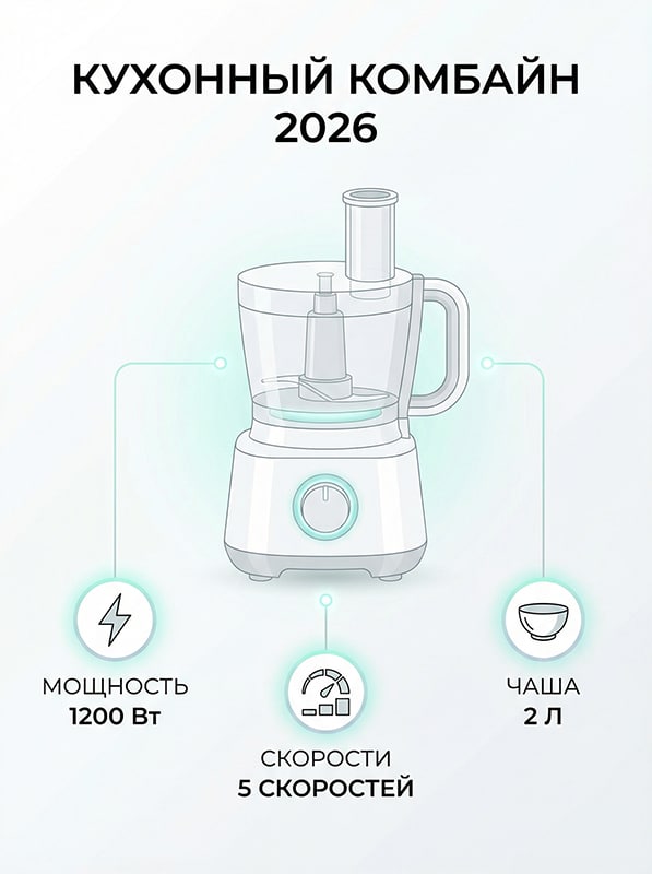 Инфографика кухонный комбайн. Нейросети для инфографики Wildberries 2026