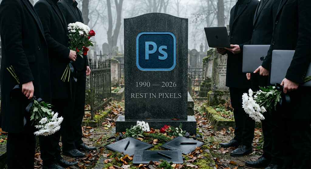 ИИ победил дизайнера. Похороны Photoshop. Креатив всё Rest in pixels