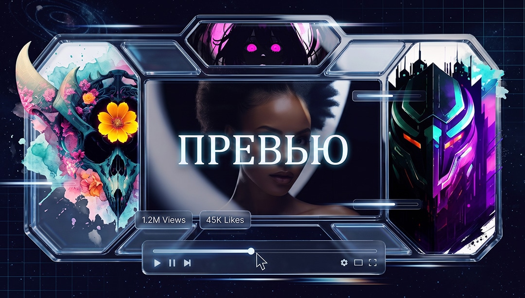 Профессиональное создание превью для видео от vitalyDSGN.ru
