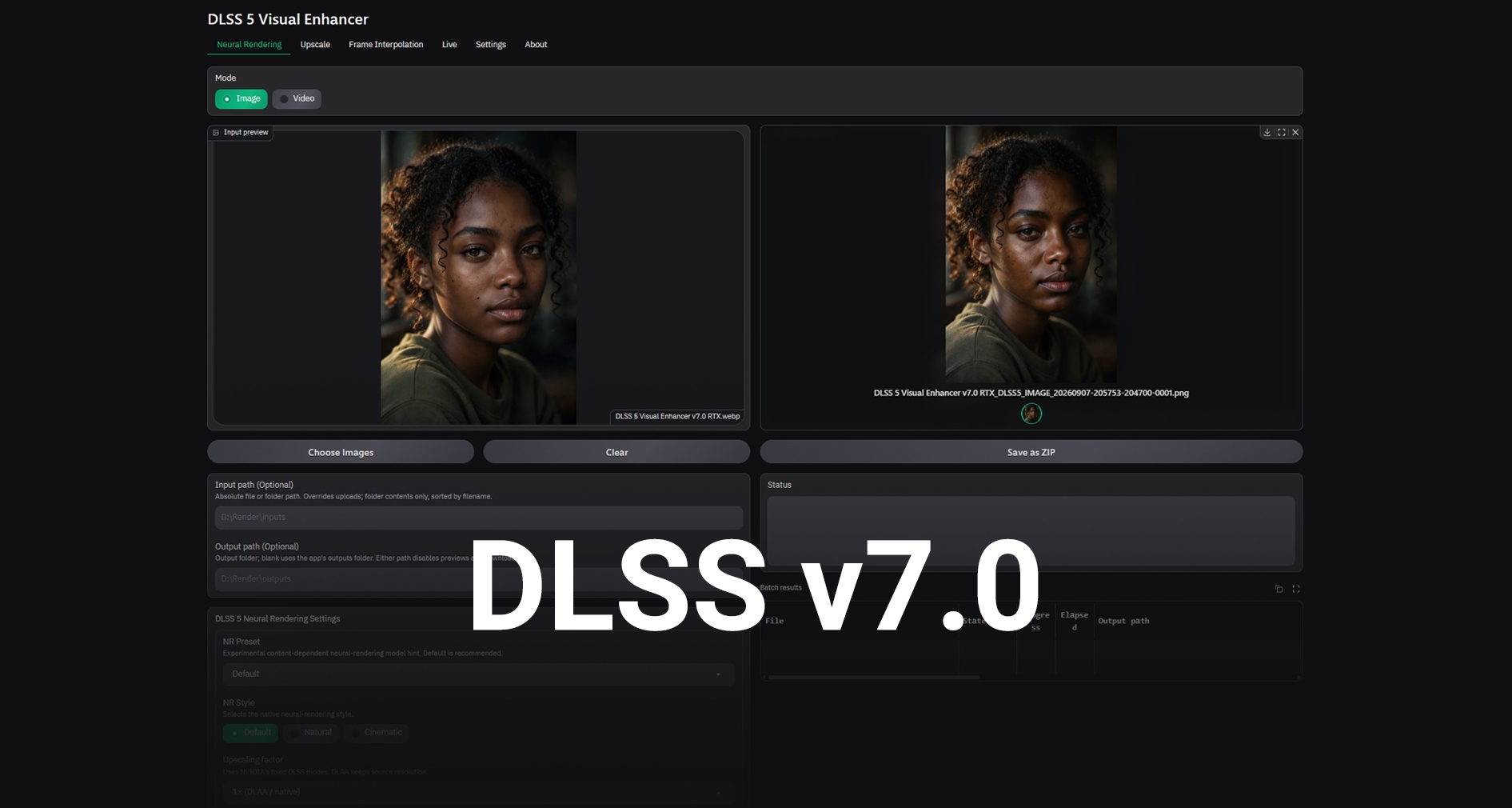 DLSS 5 Visual Enhancer v7.0 RTX-апскейл